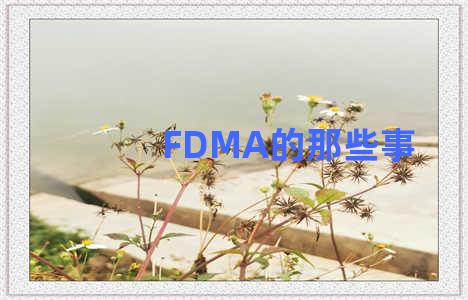 FDMA的那些事